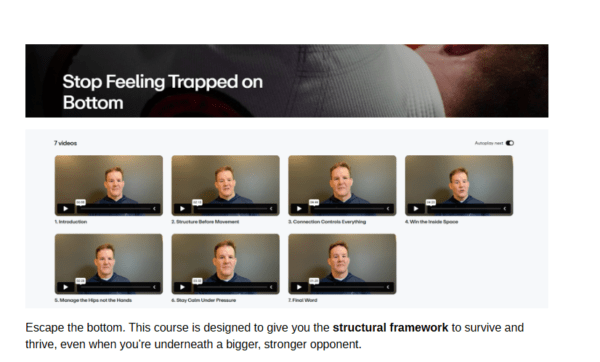 Stop Feeling Trapped on Bottom.